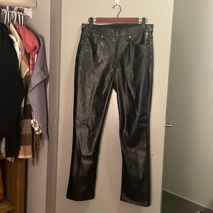 GAP leather pants